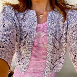 Purple cardigan vintage